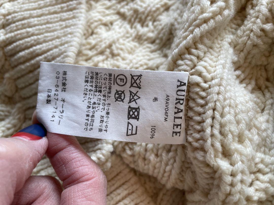 オーラリー Auralee HARD TWIST MERINO ARAN ベスト - メルカリ
