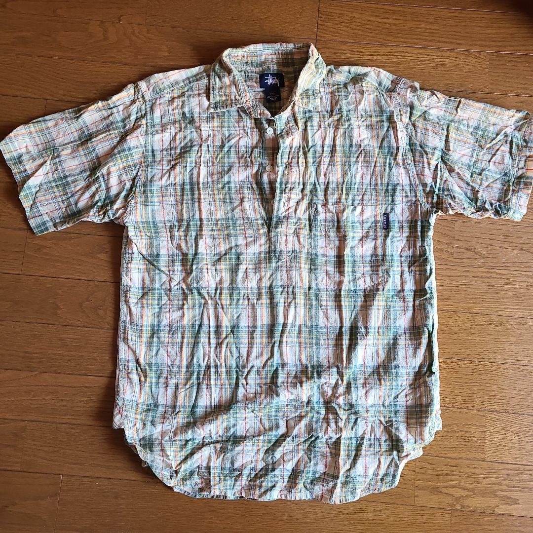 STUSSY(ステューシー) / 宗教柄/80s～/黒タグ/USA製/半袖シャツ