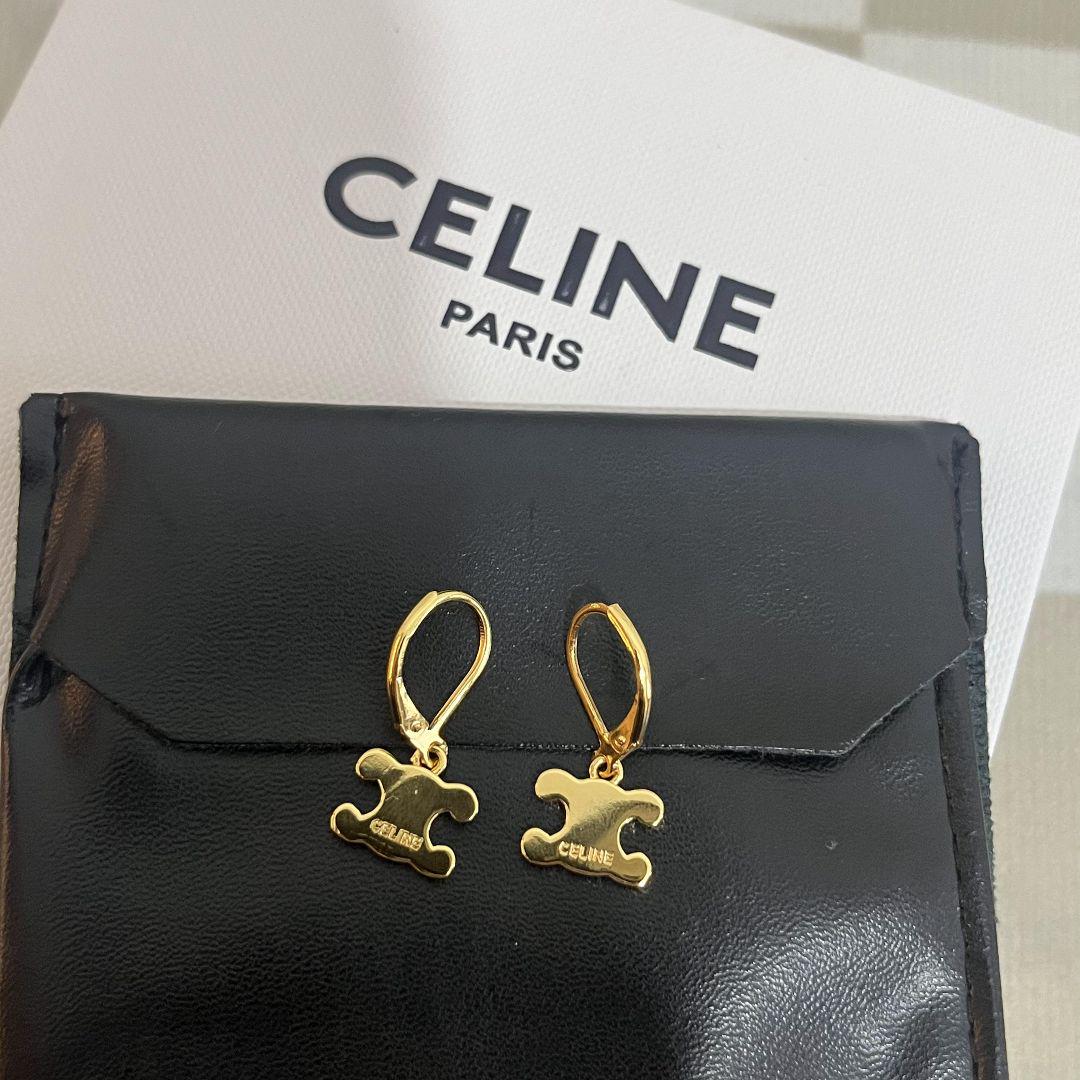 セリーヌ CELINE ピアス イヤリング ゴールド