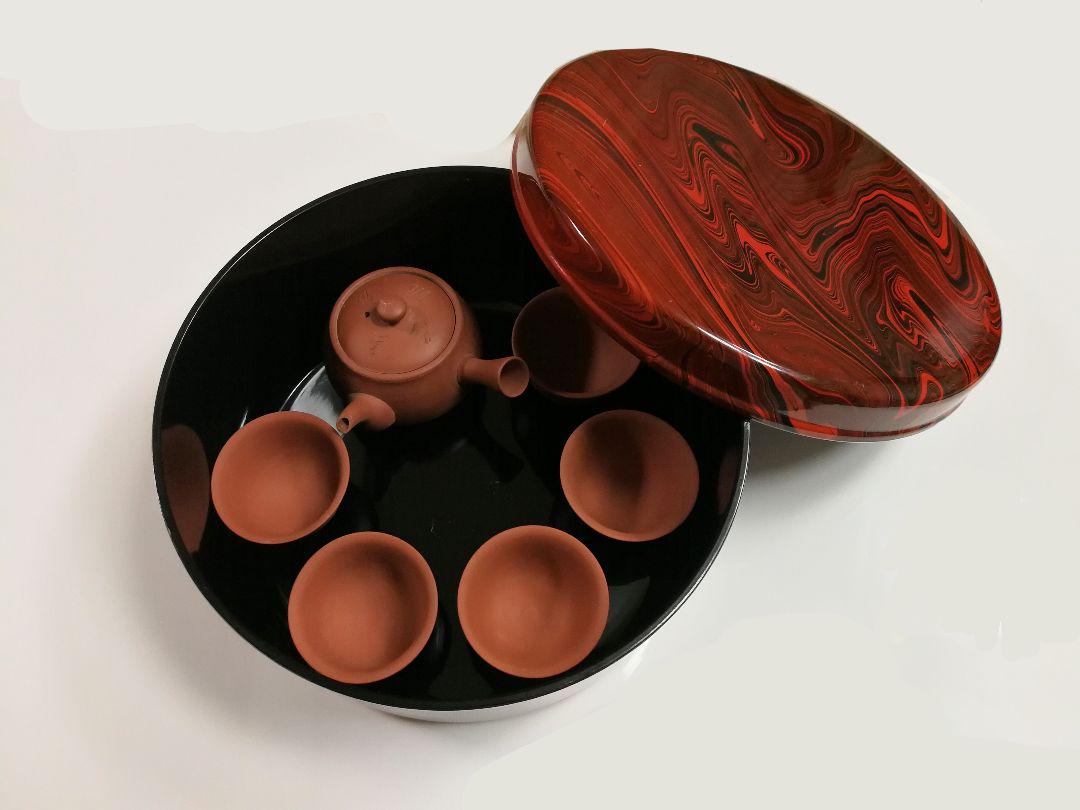 茶器セット　収納箱付き　湯呑み　急須