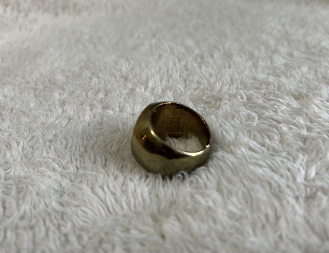 OLD STUSSY ゴールドリング ステューシー stussy RING 指輪 L/XL ゴールド リング