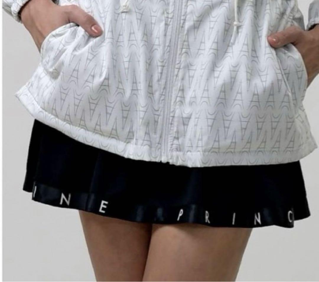 No.844 Prince ロゴプリント裾のフレアスコート☆NAVY☆新品☆ No.844 Prince ロゴプリント裾のフレアスコート☆NAVY☆新品☆