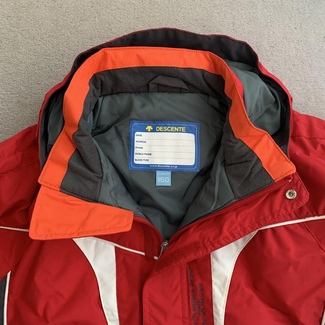 DESCENTE 赤 スキーウェア 150サイズ