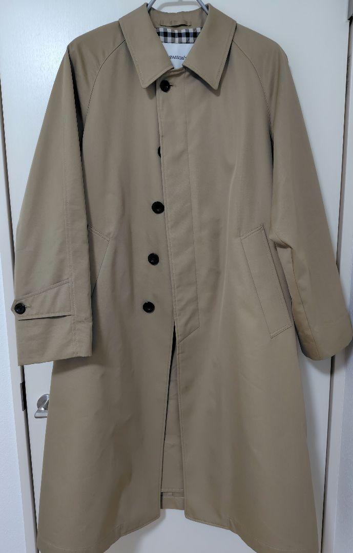 Aquascutum WHITE LABEL ギャバジン バルマカンコート S