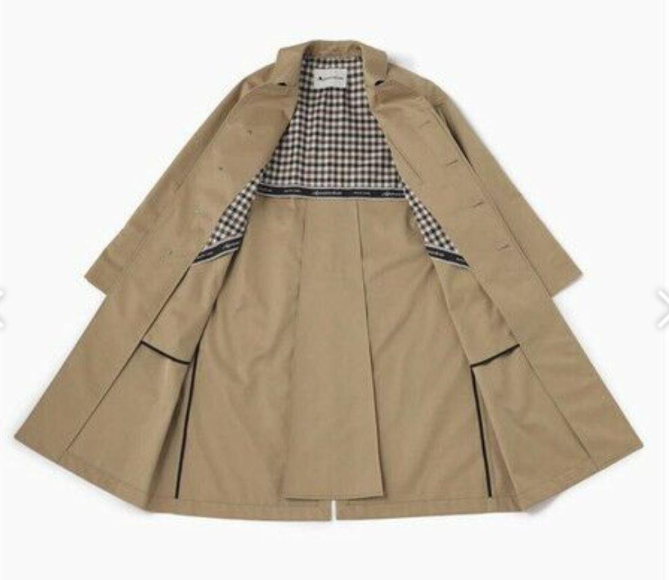 Aquascutum WHITE LABEL ギャバジン バルマカンコート S