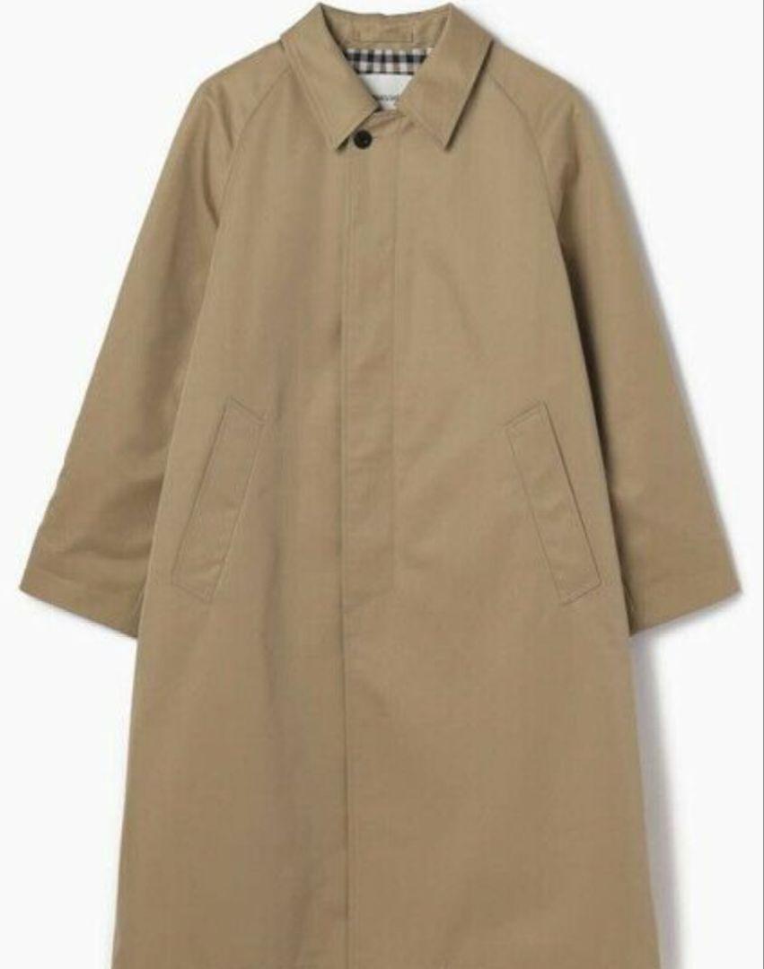 Aquascutum WHITE LABEL ギャバジン バルマカンコート S