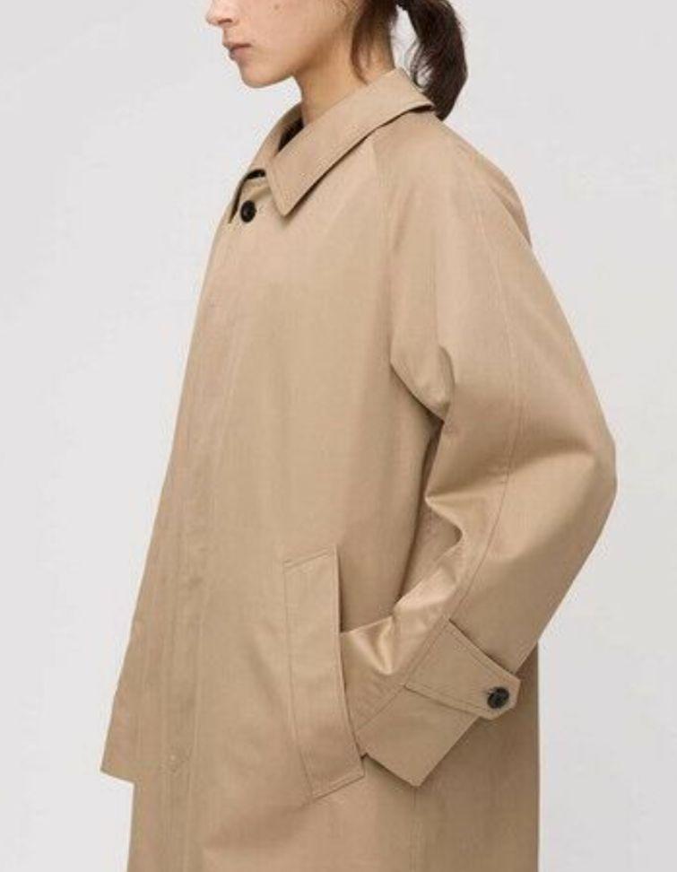 Aquascutum WHITE LABEL ギャバジン バルマカンコート S