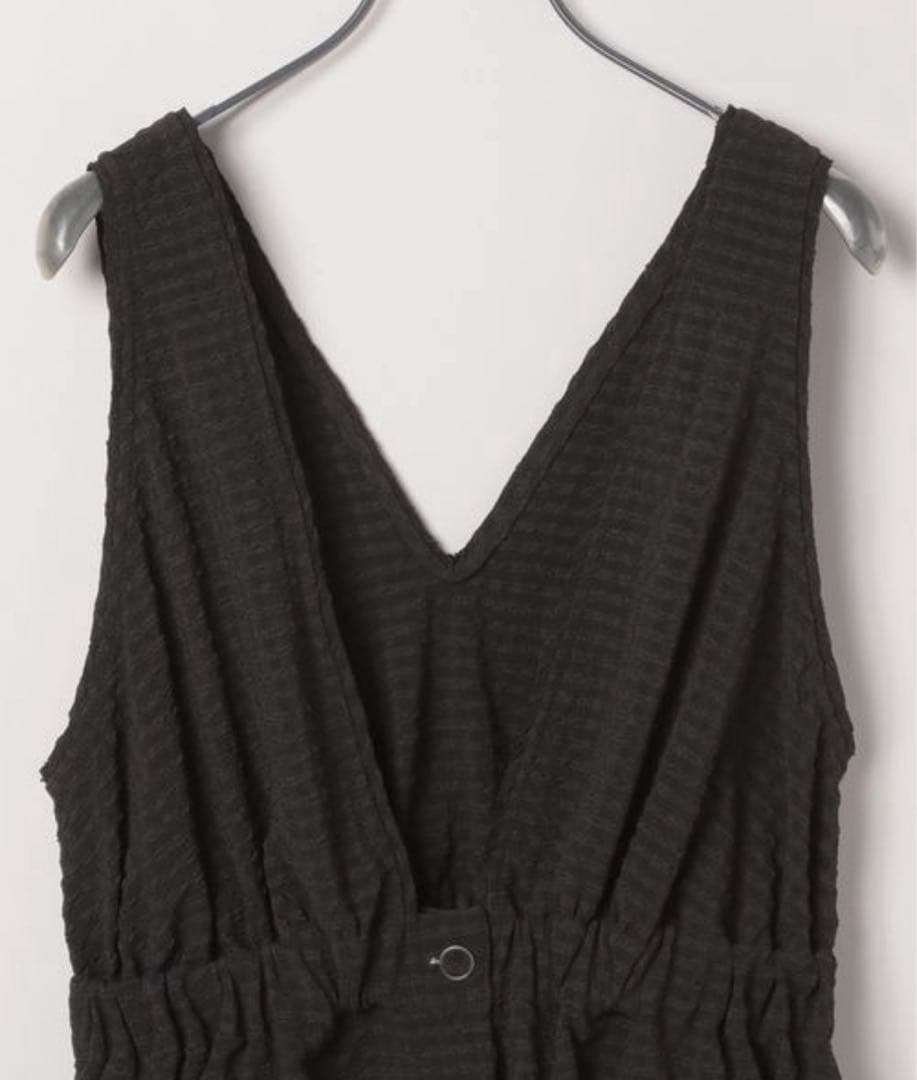 JEANASIS チェックジャガードペプラムベスト JEANASIS チェックジャガードペプラムベスト