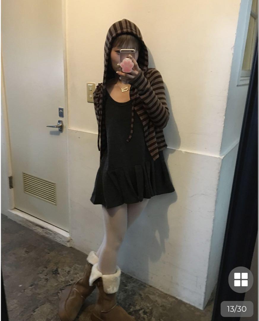 nugu haku anji プリーツヘムノースリーブチュニック aungshu.com