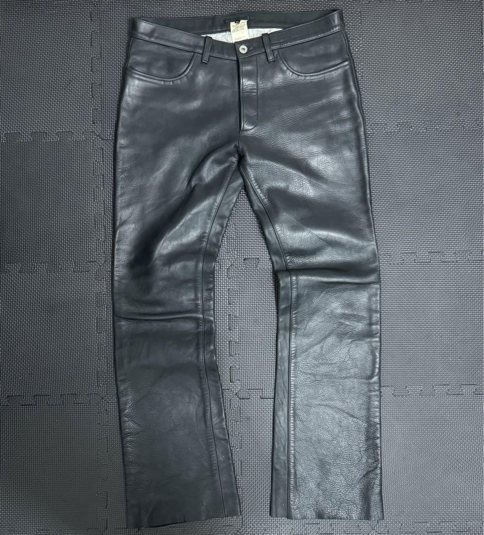 Horse hide leather pants