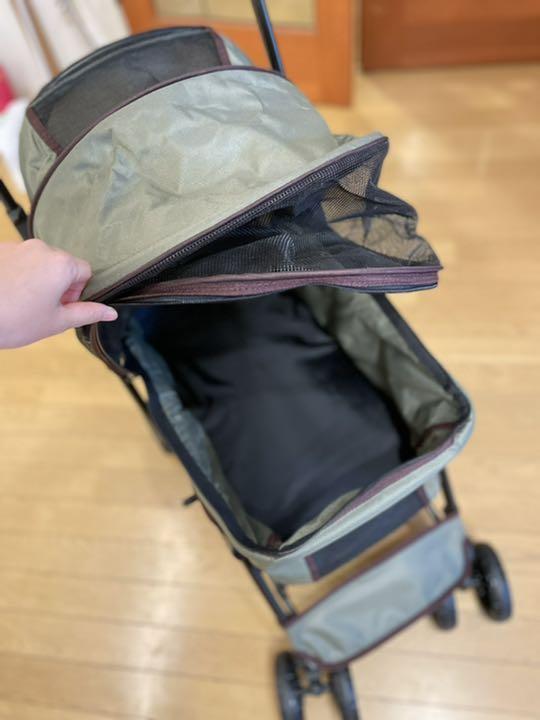 【美品】犬用バギー／リードフック付き、両対面