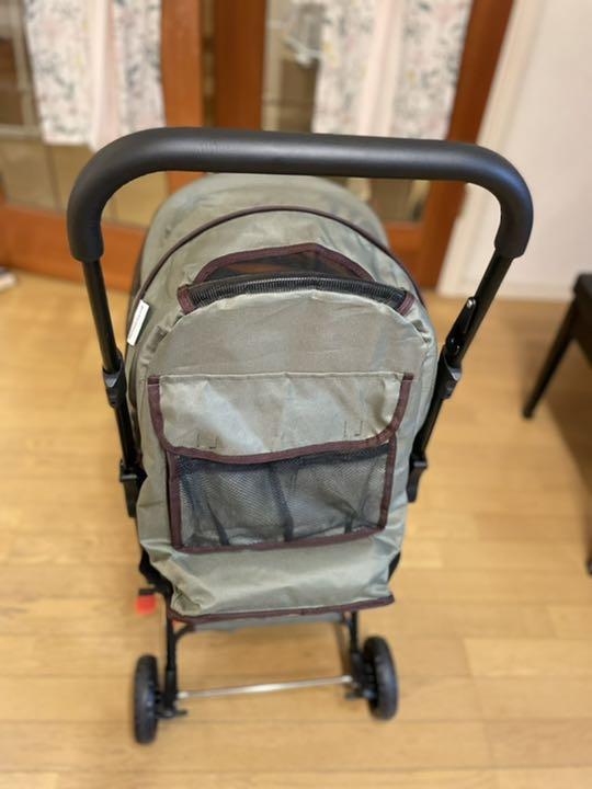 【美品】犬用バギー／リードフック付き、両対面