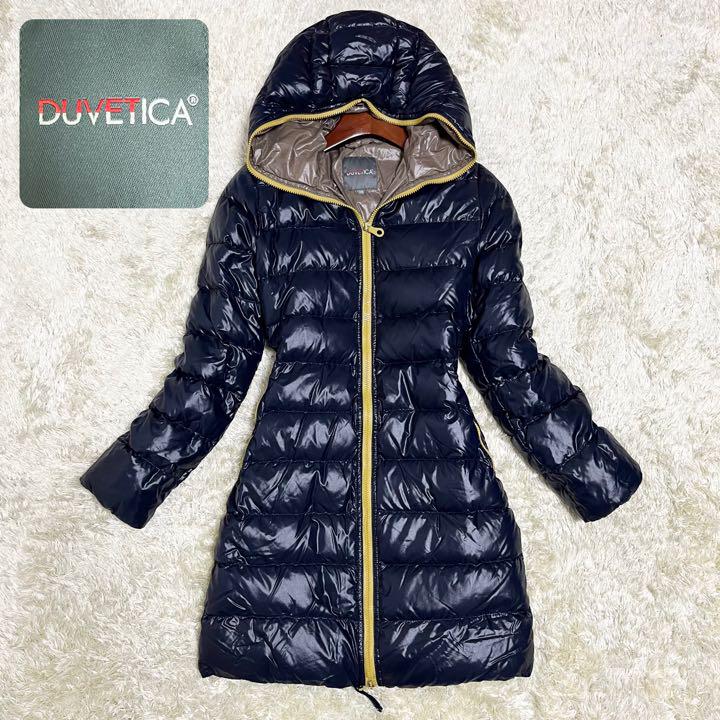 ✨美品✨ DUVETICA コート アチェ ネイビー ロング丈 Mサイズ