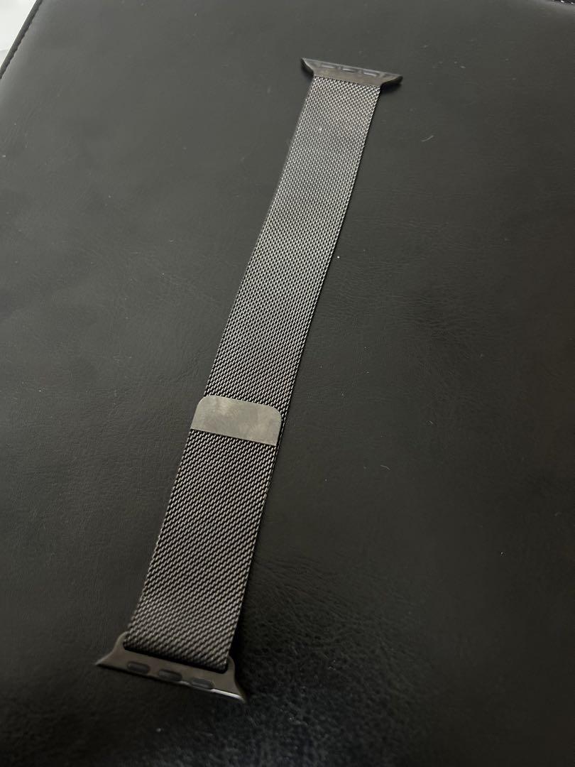 【即発送】45mm 用グラファイトミラネーゼル 箱付きープ  純正
