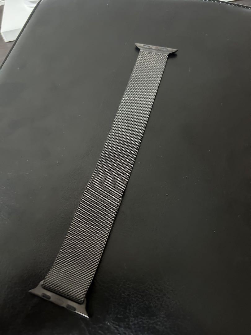 【即発送】45mm 用グラファイトミラネーゼル 箱付きープ  純正