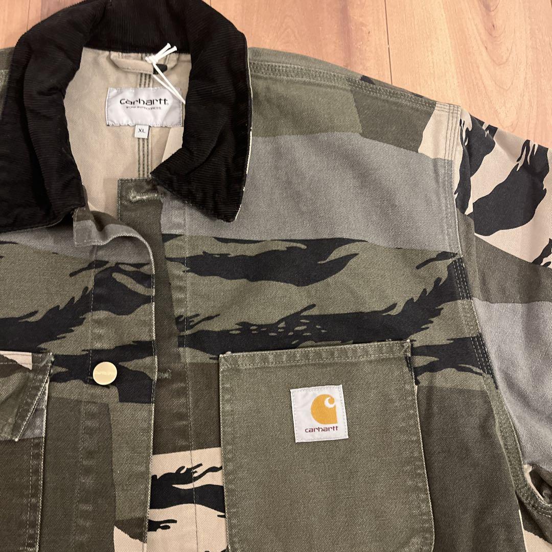 新品　Carhartt カーハート　カモフラージュジャケット 迷彩　ライダース
