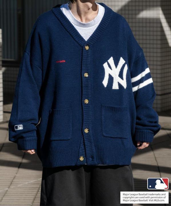 100%本物 ペルーシュMLBコラボカーディガン - カーディガン