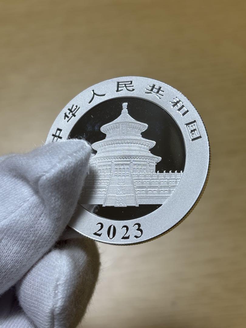 パンダ銀貨 2023年製 コインケース付き！ 中国人民銀行発行 純銀99.9％
