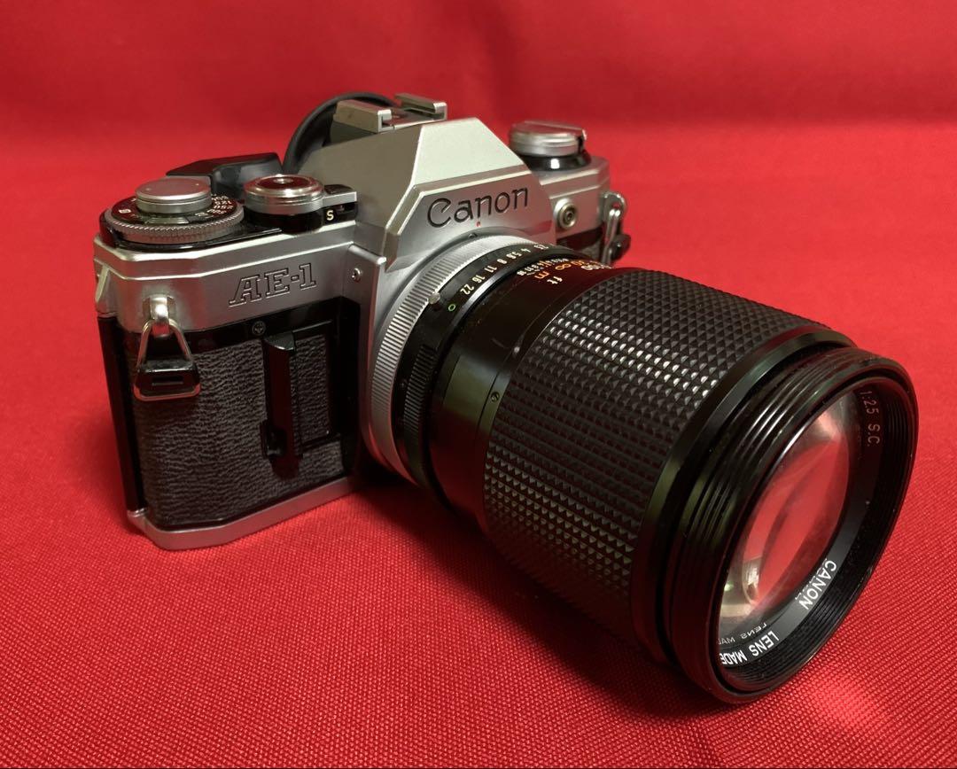 Canon AE-1 一眼レフカメラ レンズ付き - メルカリ