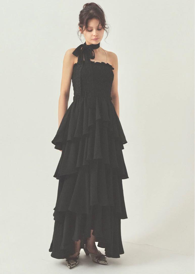 ワンピース PELLICULE tie quad-frill onepiece