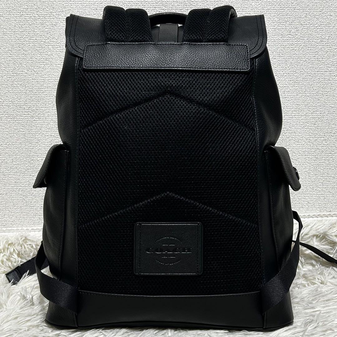 極美品✨ コーチ ハドソン ビジネス リュック バックパック オールレザー 黒