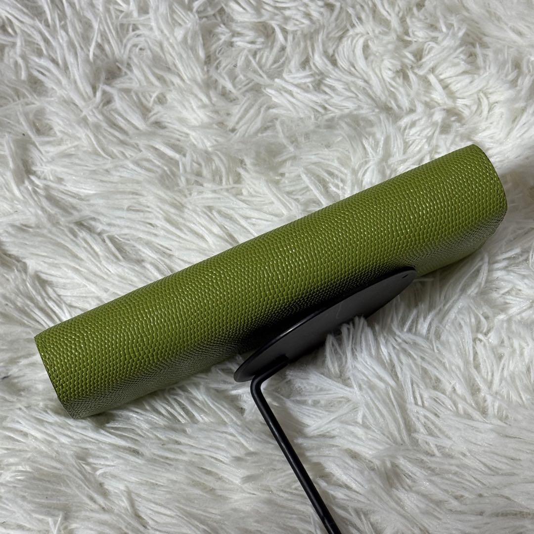 ⭐️新品未使用⭐️　epoi　GANZO　長財布　リザード模様型押し　グリーン