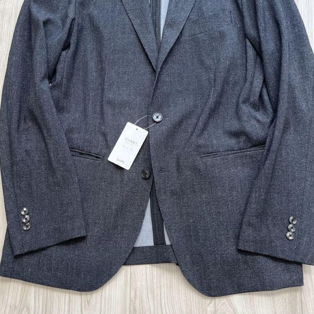 【新品】SHIPS シップス アンコンジャケット グレー 50 XL 春夏