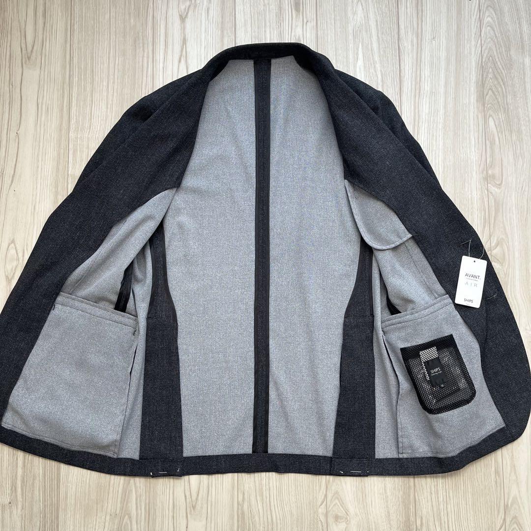 【新品】SHIPS シップス アンコンジャケット グレー 50 XL 春夏