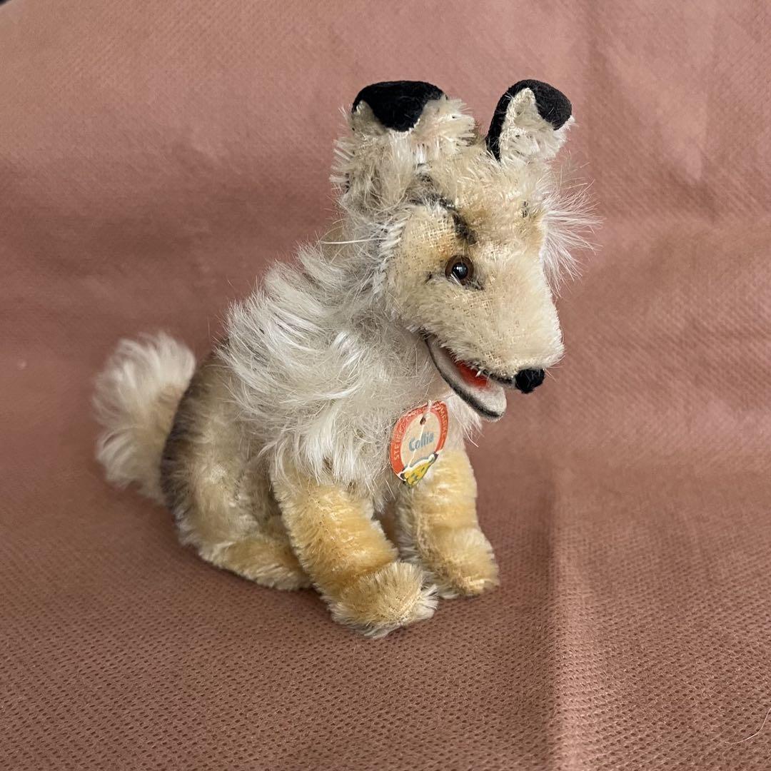 ヴィンテージ シュタイフ コリー 犬 Collie