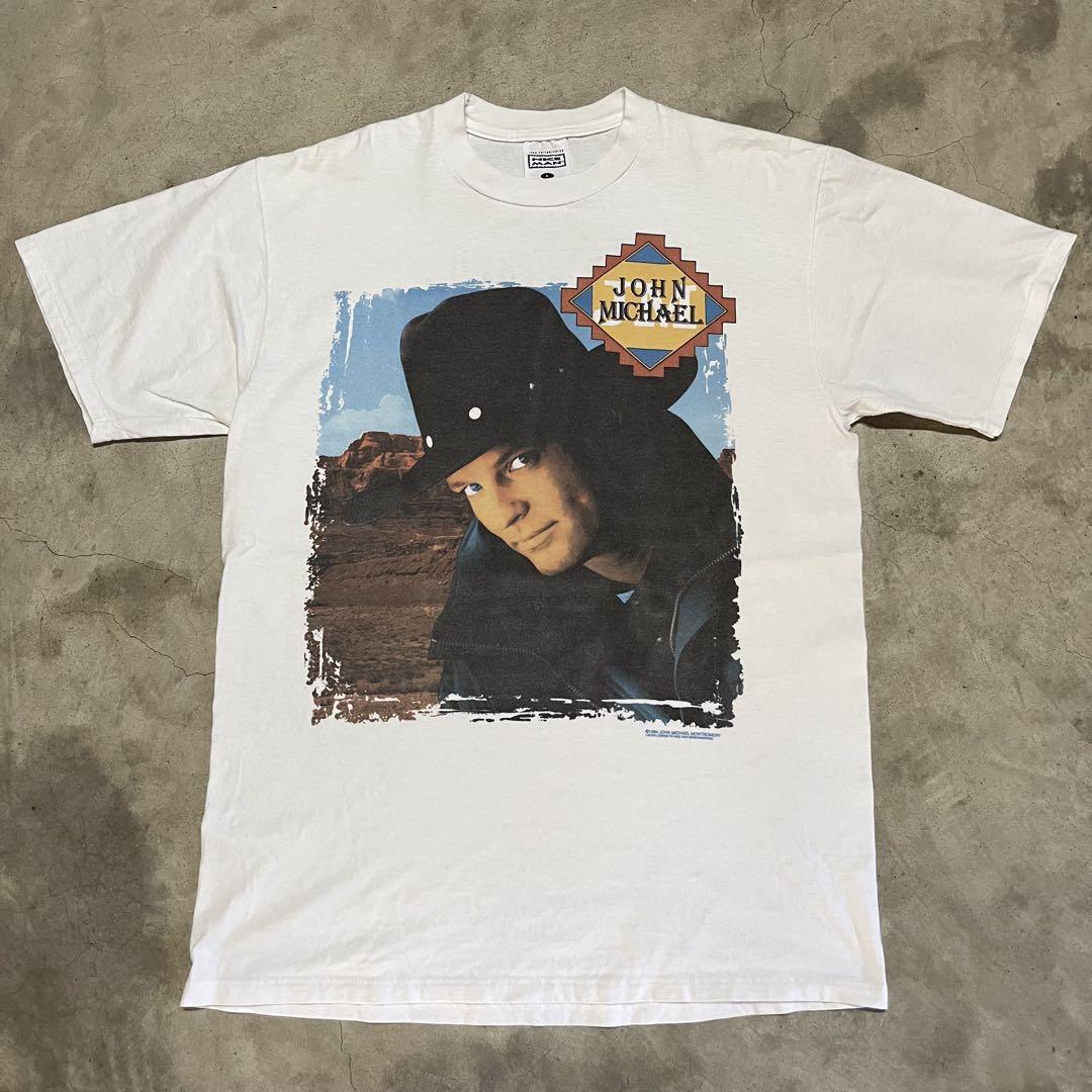 L 90s USA製 John Michael ￼バンド Tシャツ