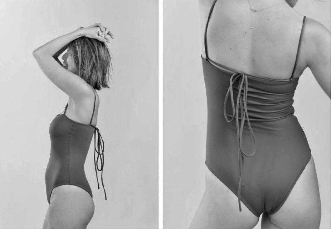 ローラス　Lauras swimwear ワンピース 水着 Mサイズ　グリーン