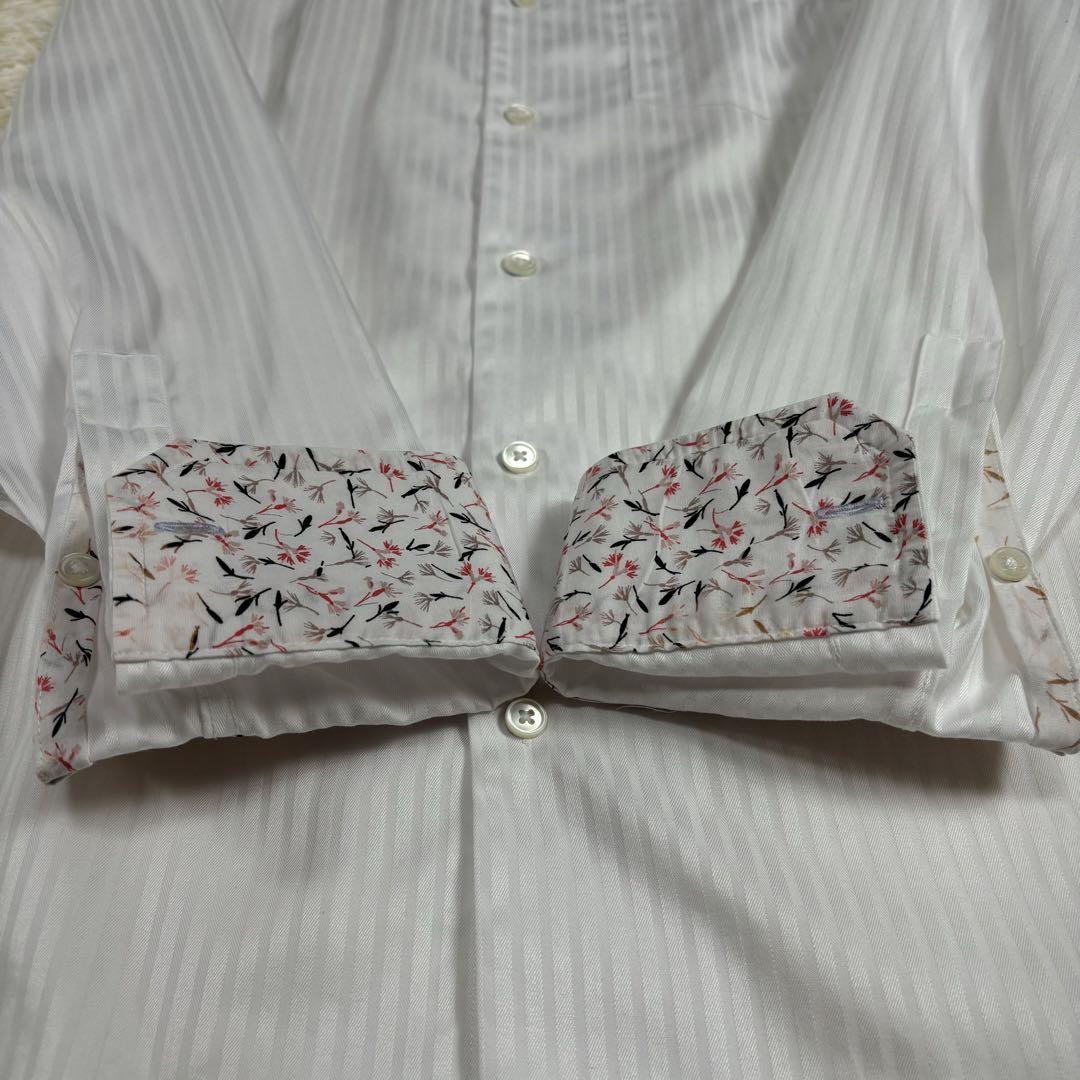 Paul Smith ポールスミス 長袖シャツ ストライプ 花柄 L~XLサイズ