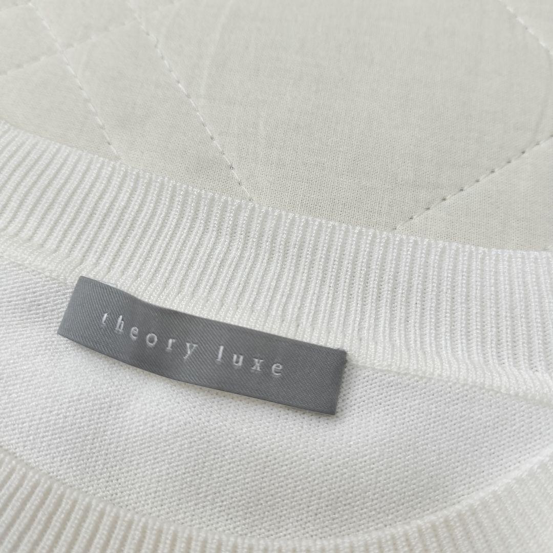 セオリーリュクス 24SS 32サイズ クルーネック サマーニット 白