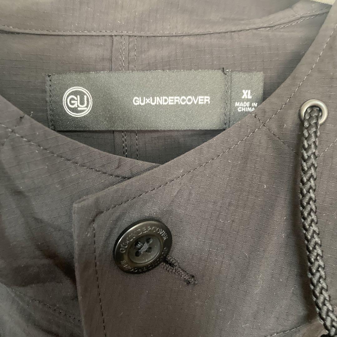 GU×UNDERCOVER 2WAYオーバーサイズモッズコート BLACK XL
