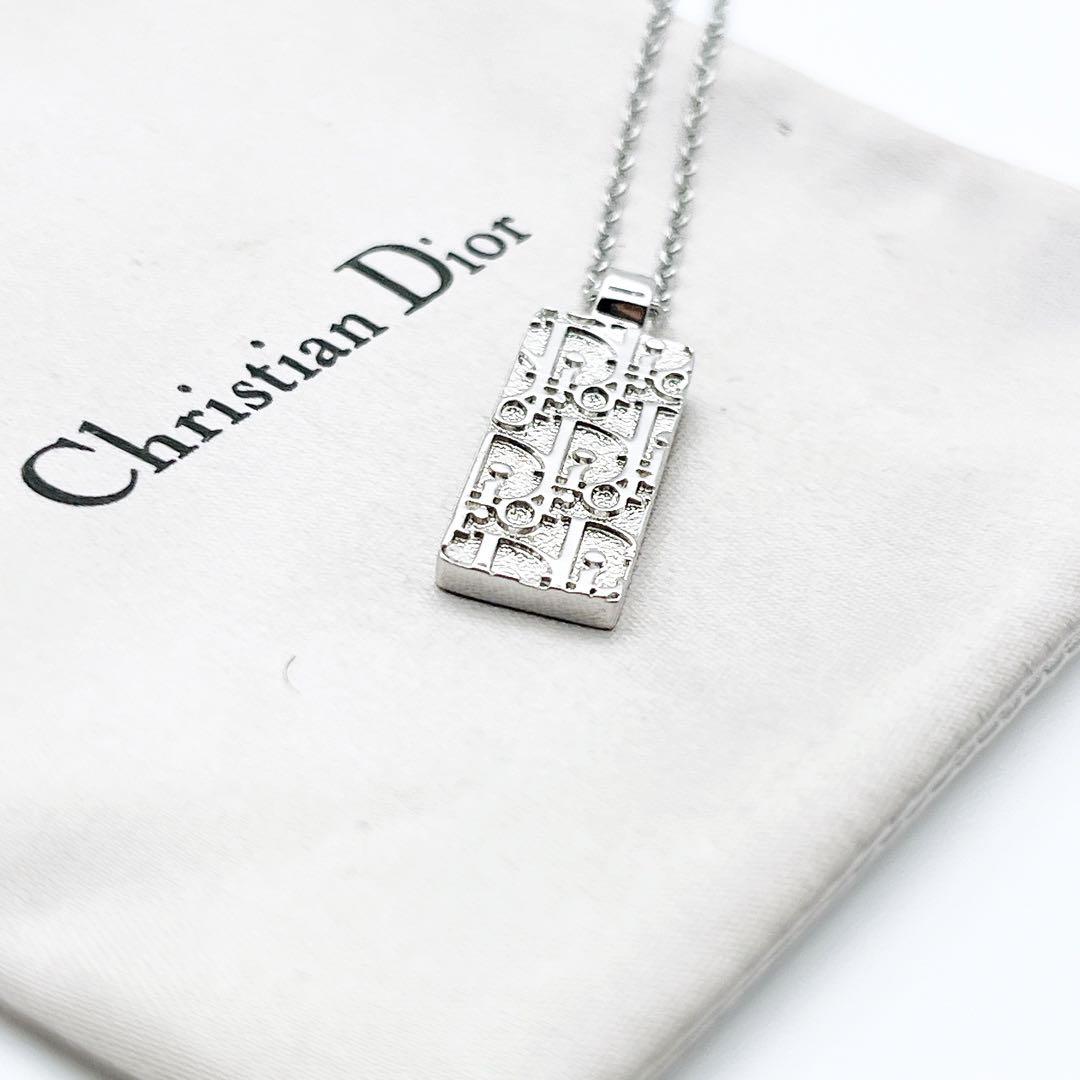 2171-1　人気✨　Dior　ネックレス　CD ロゴ　シルバー　50cm