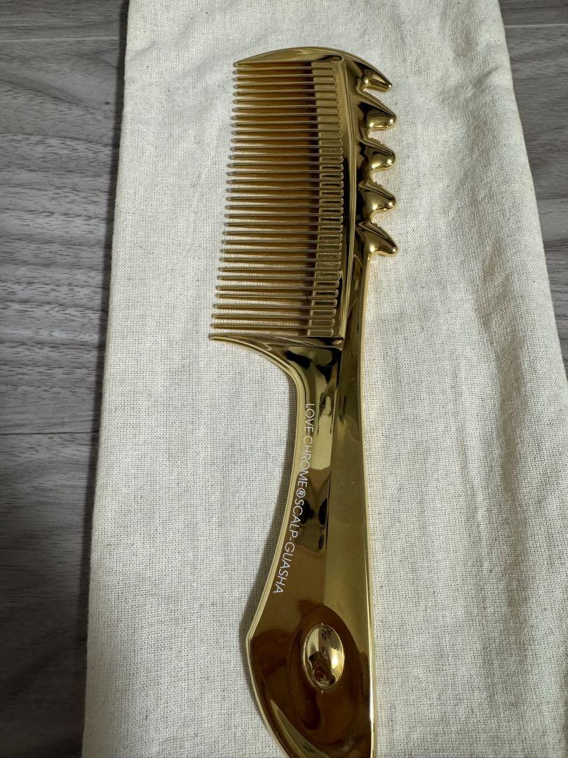 ラブクロム ヘアコームK24GP スカルプカッサゴールド