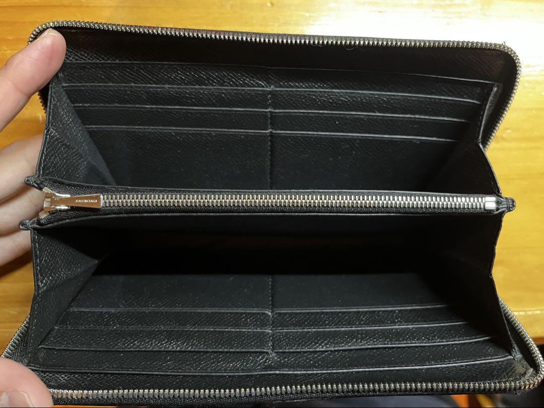 BALENCIAGA 黒 レザー 長財布 バレンシアガ