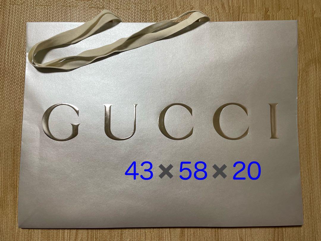 GUCCI ショッパー 43×58×20 シルバー