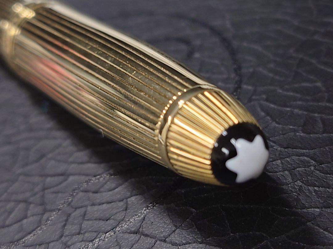 超希少 モンブラン 金無垢 Solitaire Solid Gold万年筆