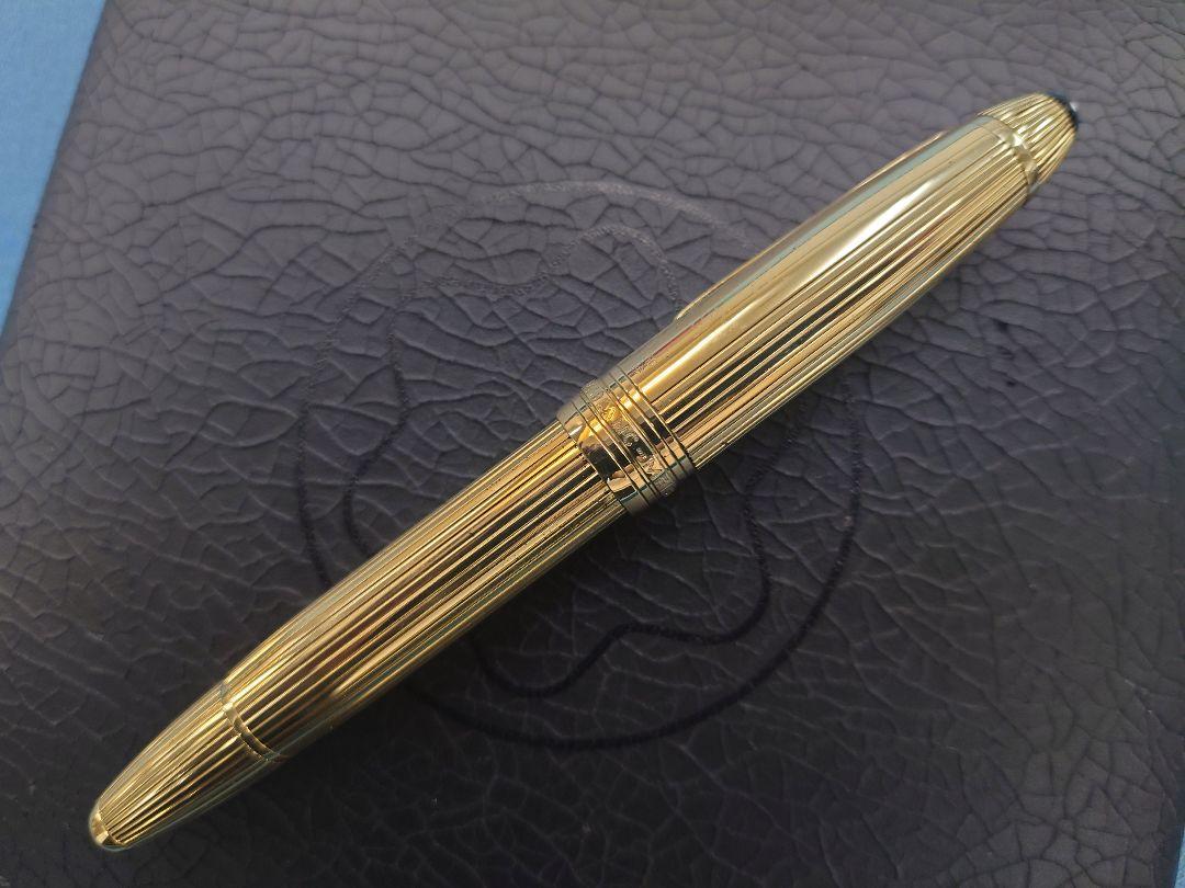 超希少 モンブラン 金無垢 Solitaire Solid Gold万年筆