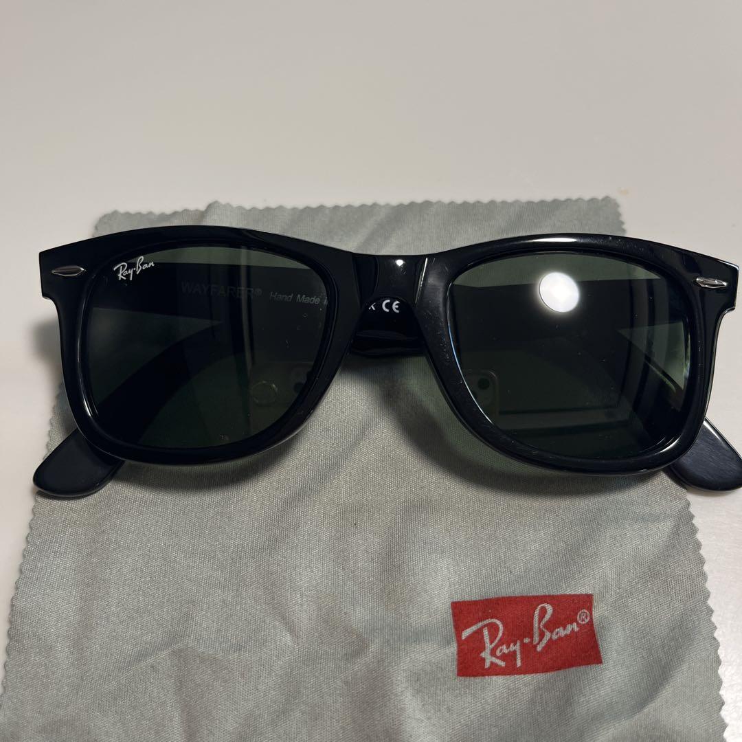 atom様 Ray-Ban ウェイファーラー ブラックサングラス