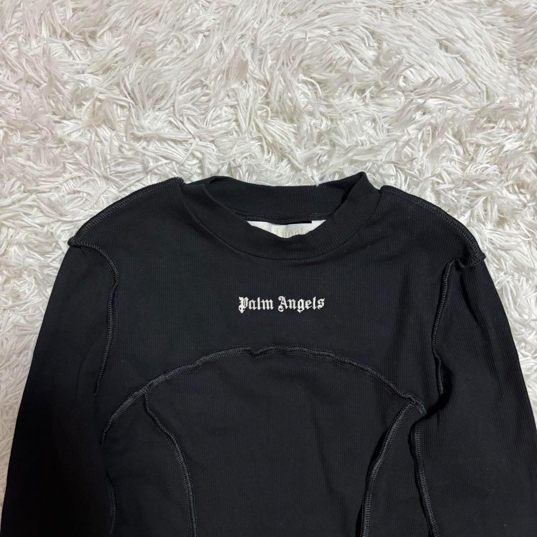 Palm Angels ロゴ刺繍 ミニワンピース 黒 S イタリア製 Palm Angels ロゴ刺繍 ミニワンピース 黒 S イタリア製 - メルカリ