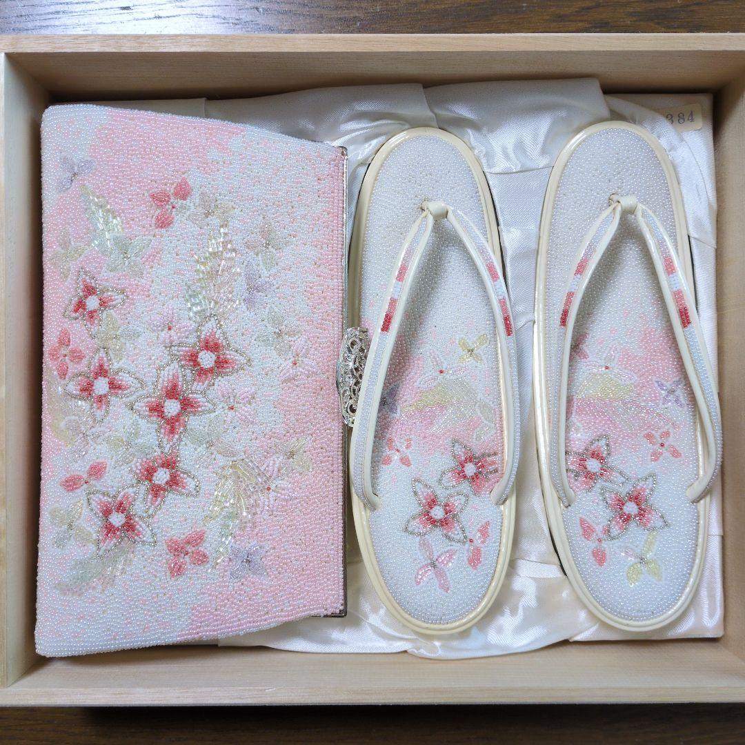 総ビーズ   草履バッグセット 和装 草履バッグセット ≪振袖用≫ 和装小物 さんび 日本製 | arakawa