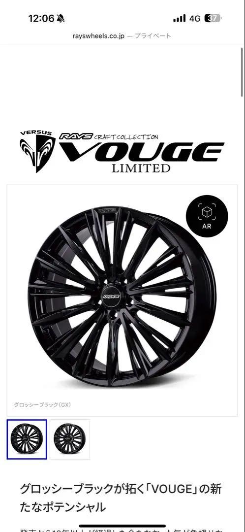 こう RAYS ベルサスVOUGE2223LIMITED