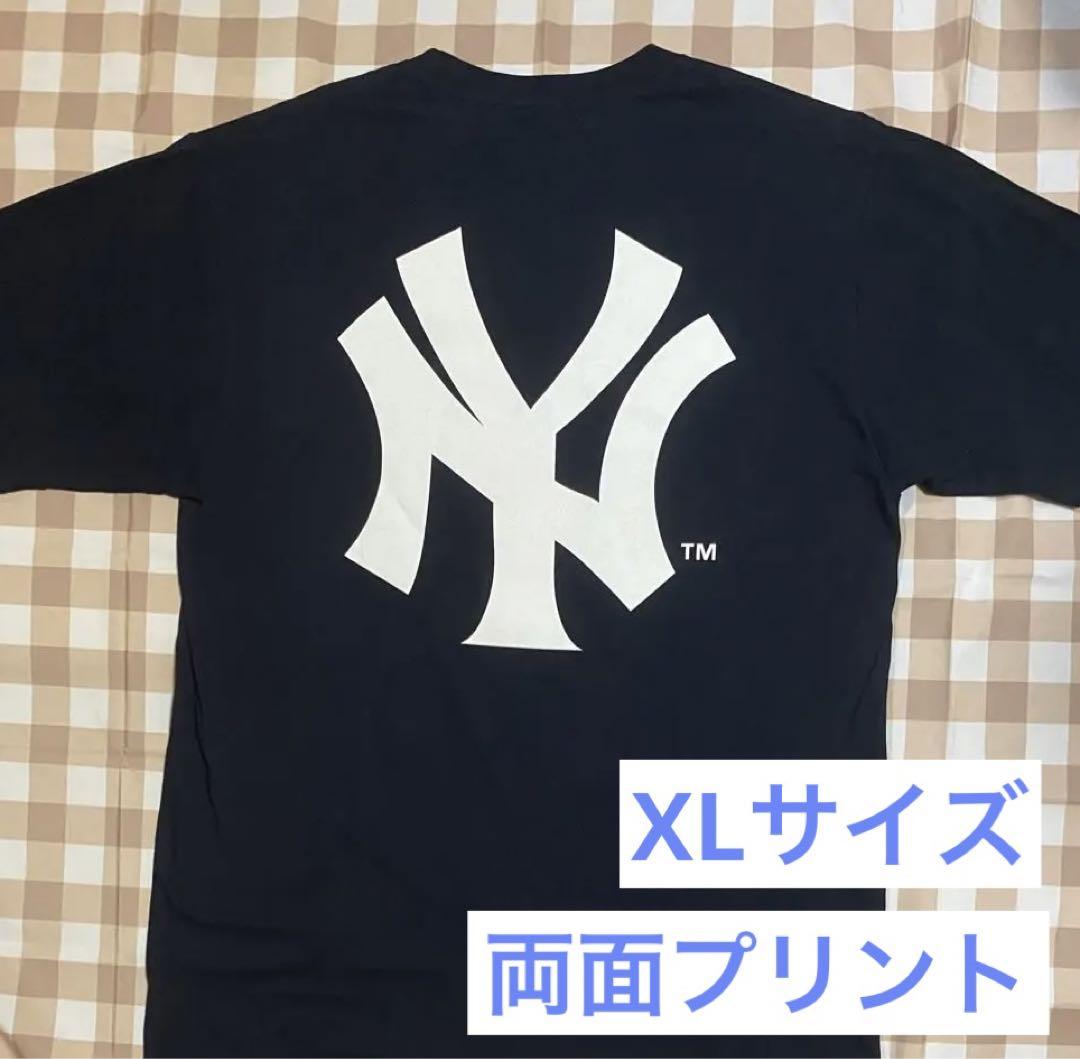 ニューヨークヤンキースTシャツ　XLサイズ　両面プリント　BOXロゴ＆BIGロゴ