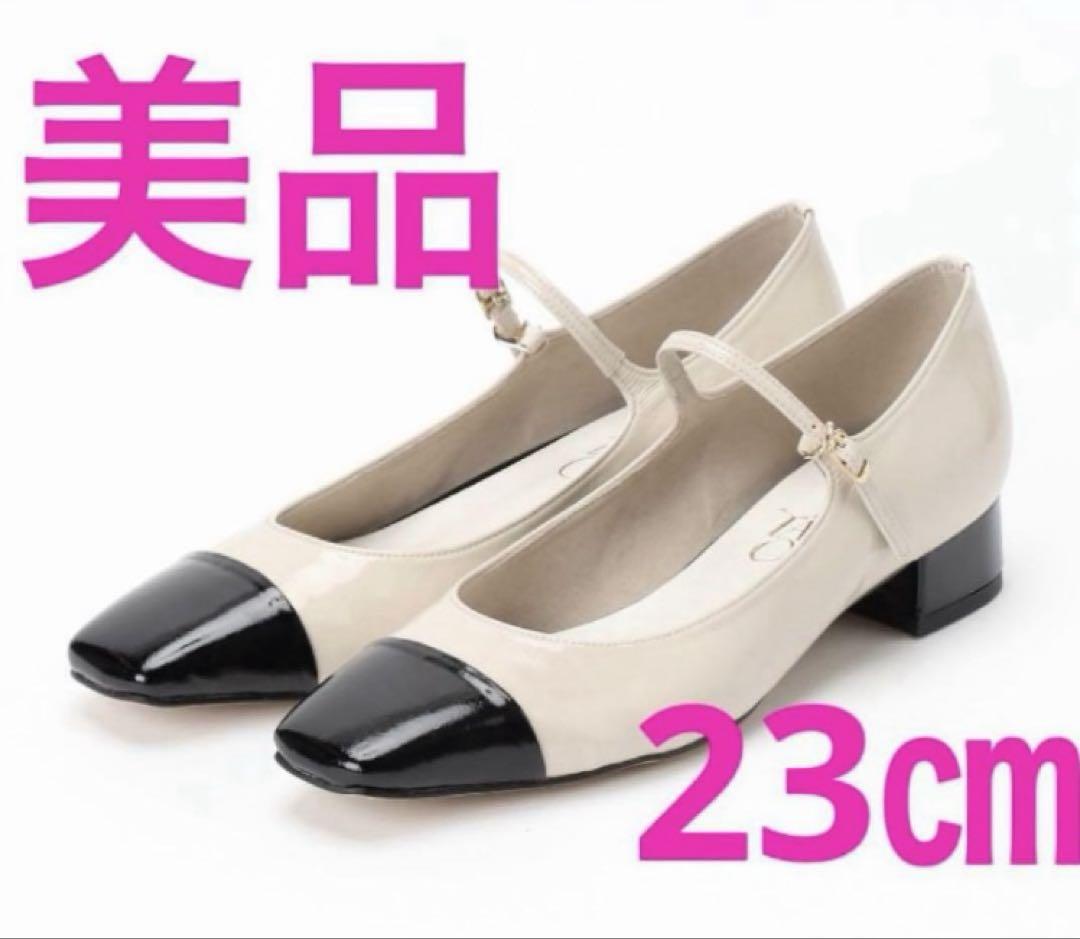 【新品未使用】ルタロン スクエアコンビ メリージェーン 23.0 ルタロン スクエアコンビ メリージェーン 23㎝ バイカラー