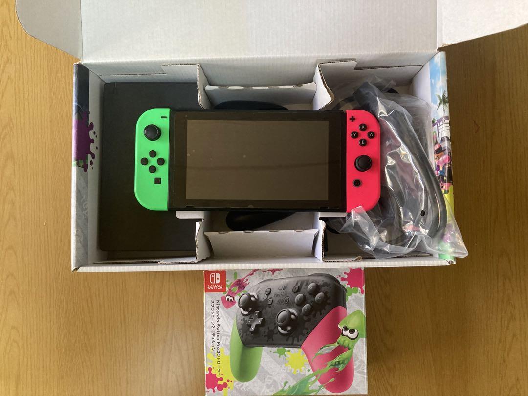 任天堂Switch本体 スプラトゥーン2モデル＆プロコン スプラトゥーン2仕様