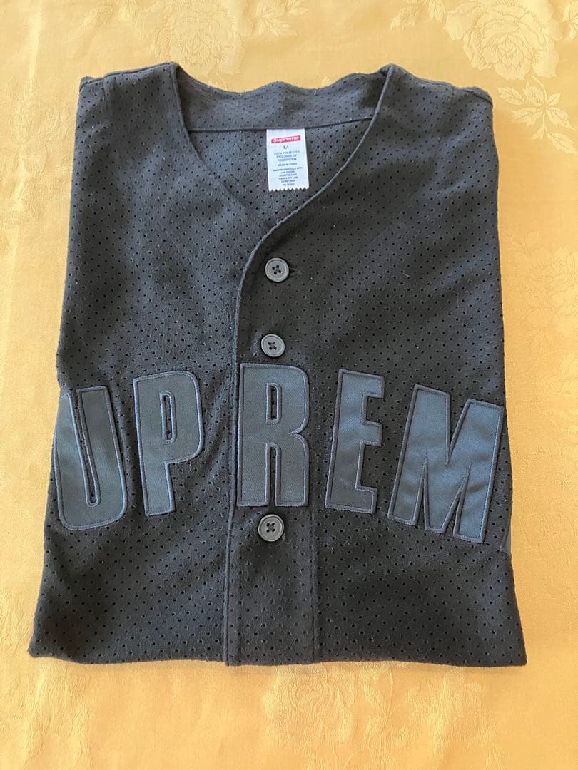 Supreme Mesh Baseball Jersey M ブラック