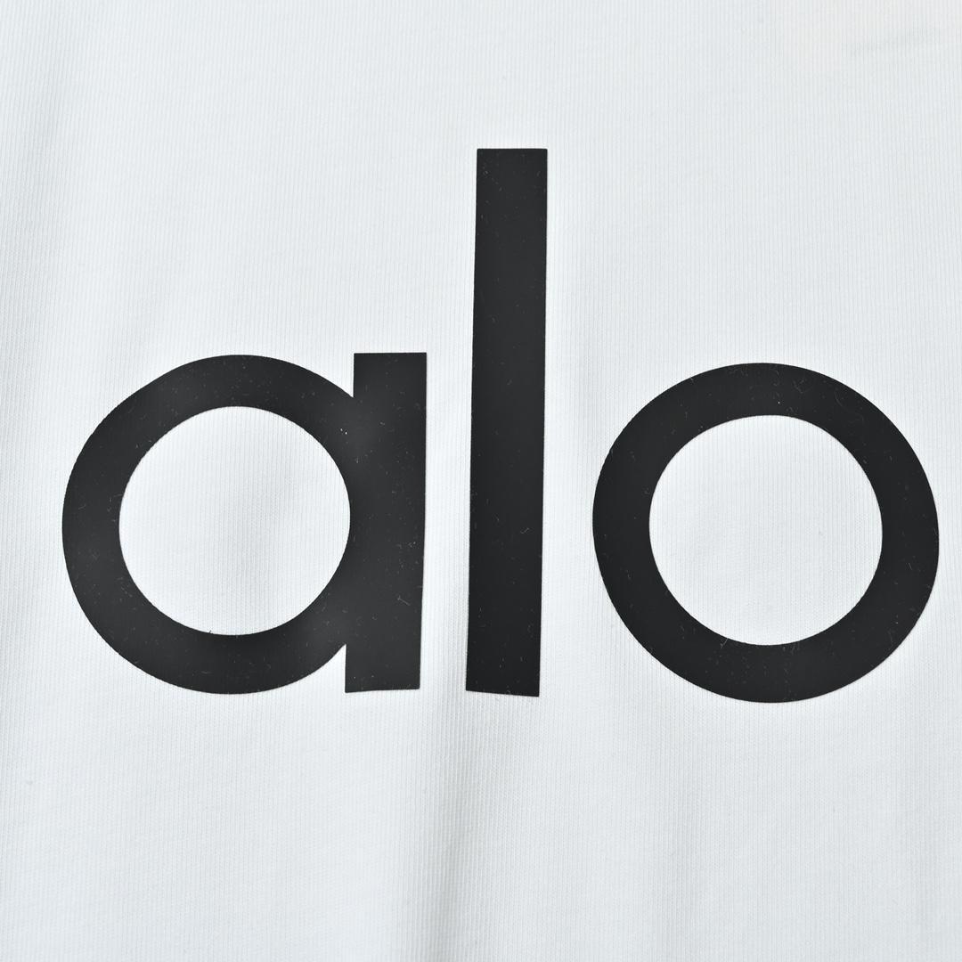 alo ホワイト Tシャツ L