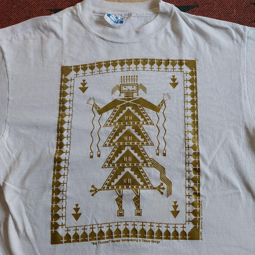 80s navajo Indian vintage t-shirt USA製